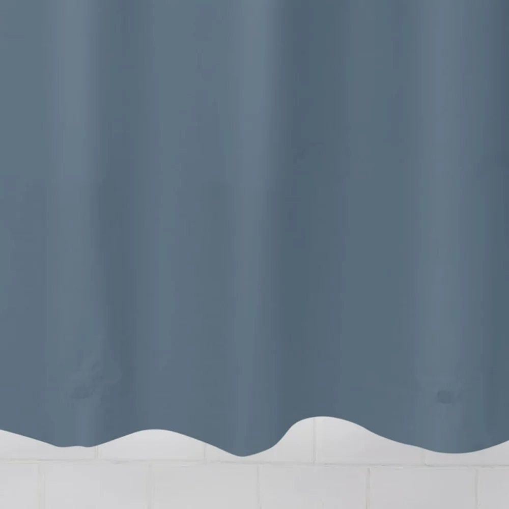 Mainstays Basic Light Weight Thickness PEVA Solid Shower Curtain Liner, Magnetic